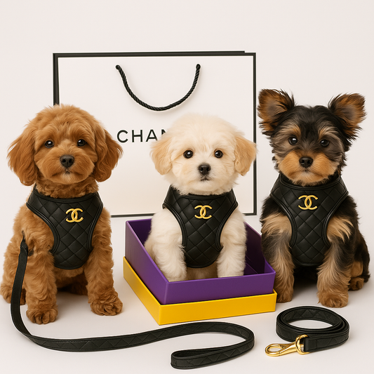 Bark  Ave Boutique Co.™ Luxe Quilted Dog Harness & Leash Set