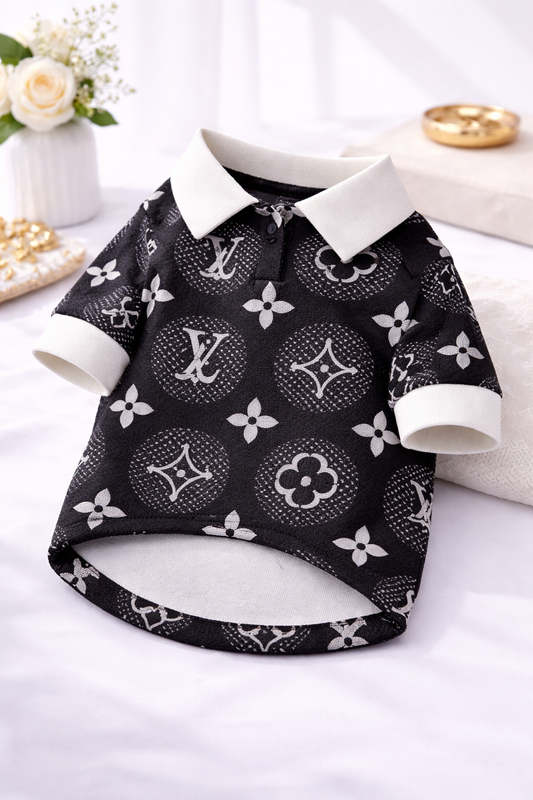 Monogram Luxe Polo Dog Shirt