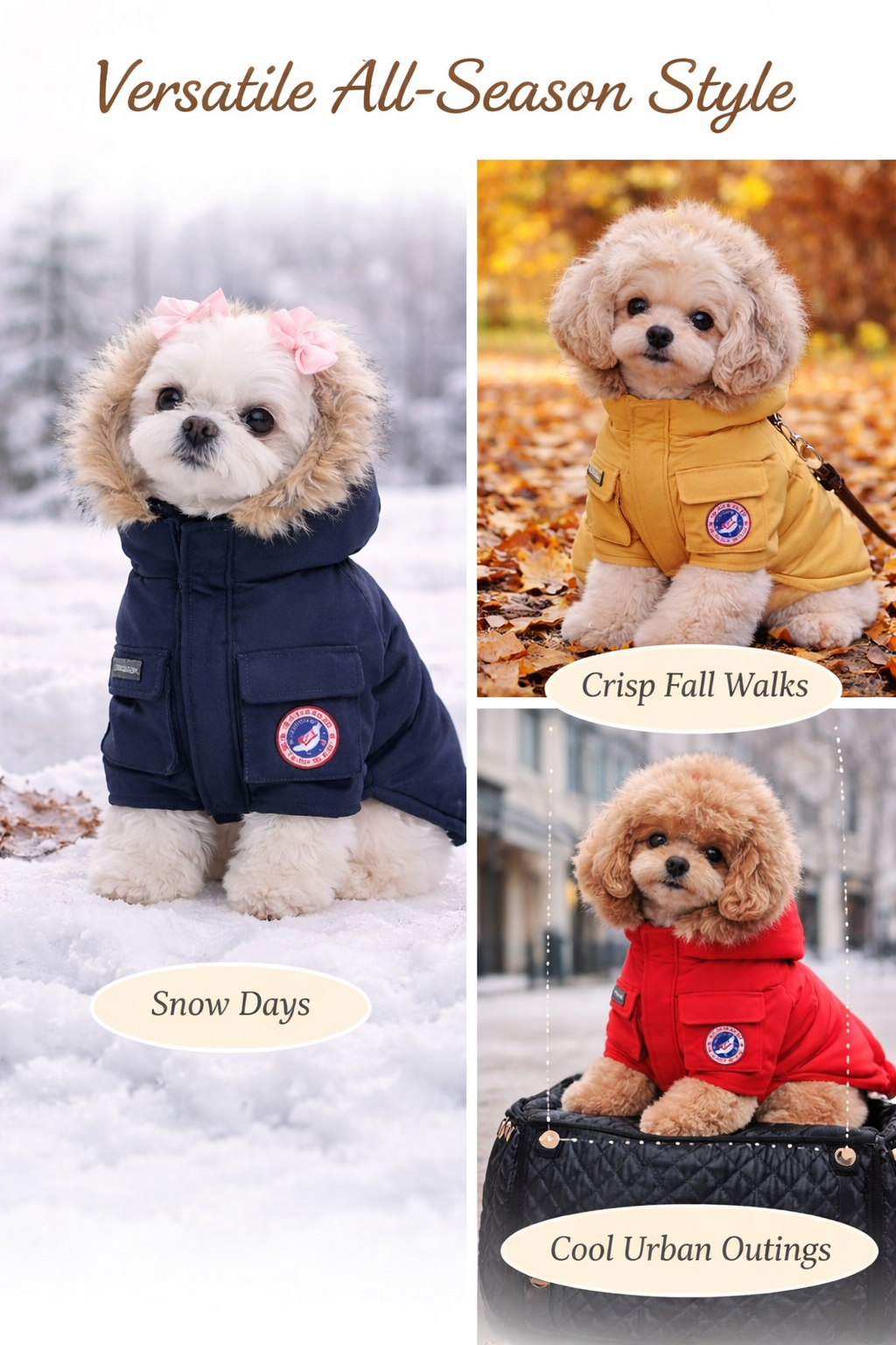 All-Season Luxe Utility Dog Parka